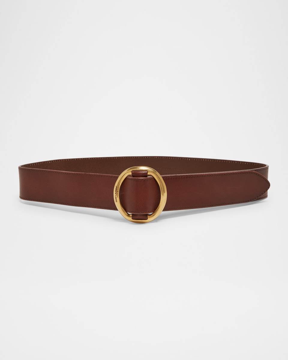 Vegetal Leather Buckle Belt